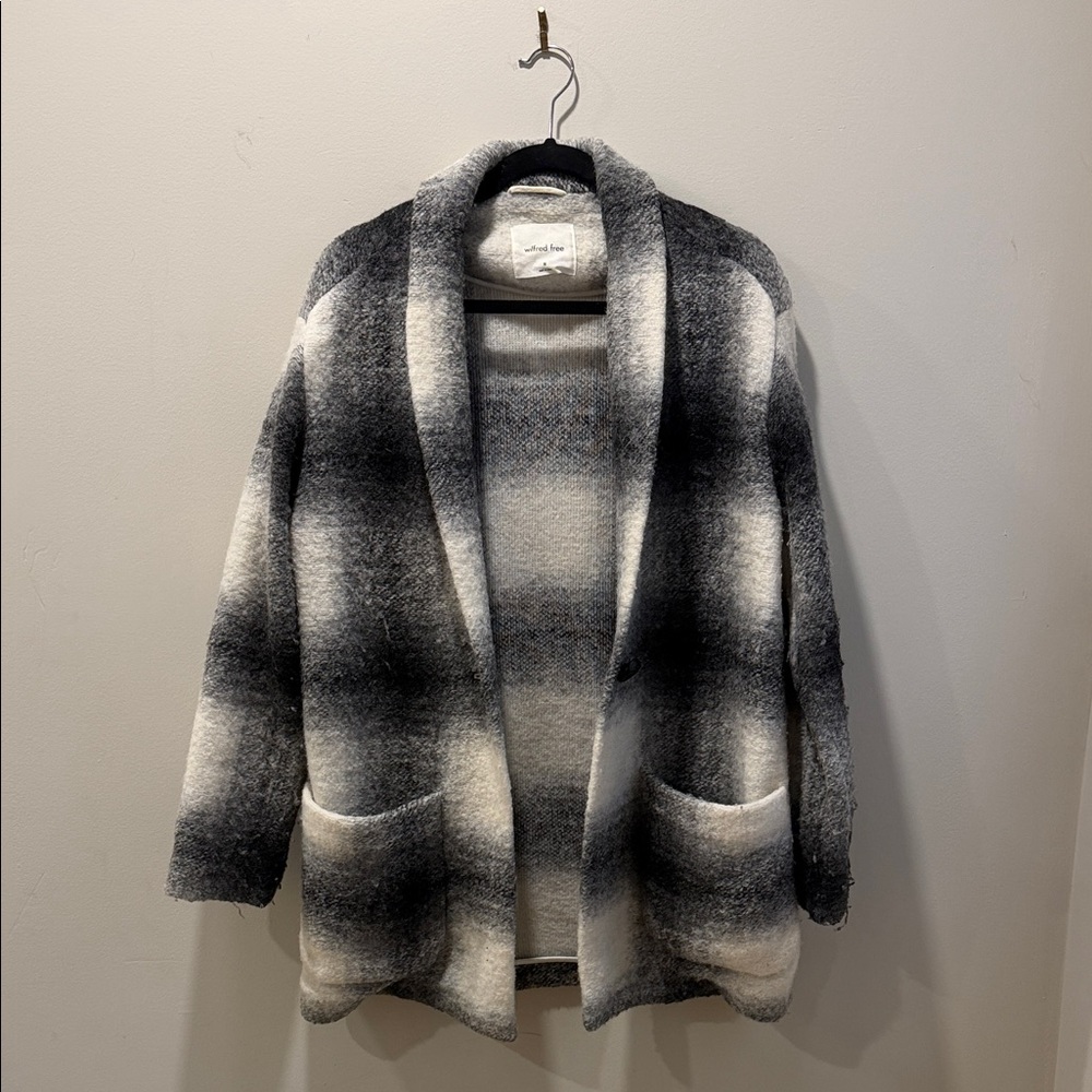 Wilfred Black and White Plaid Jacket